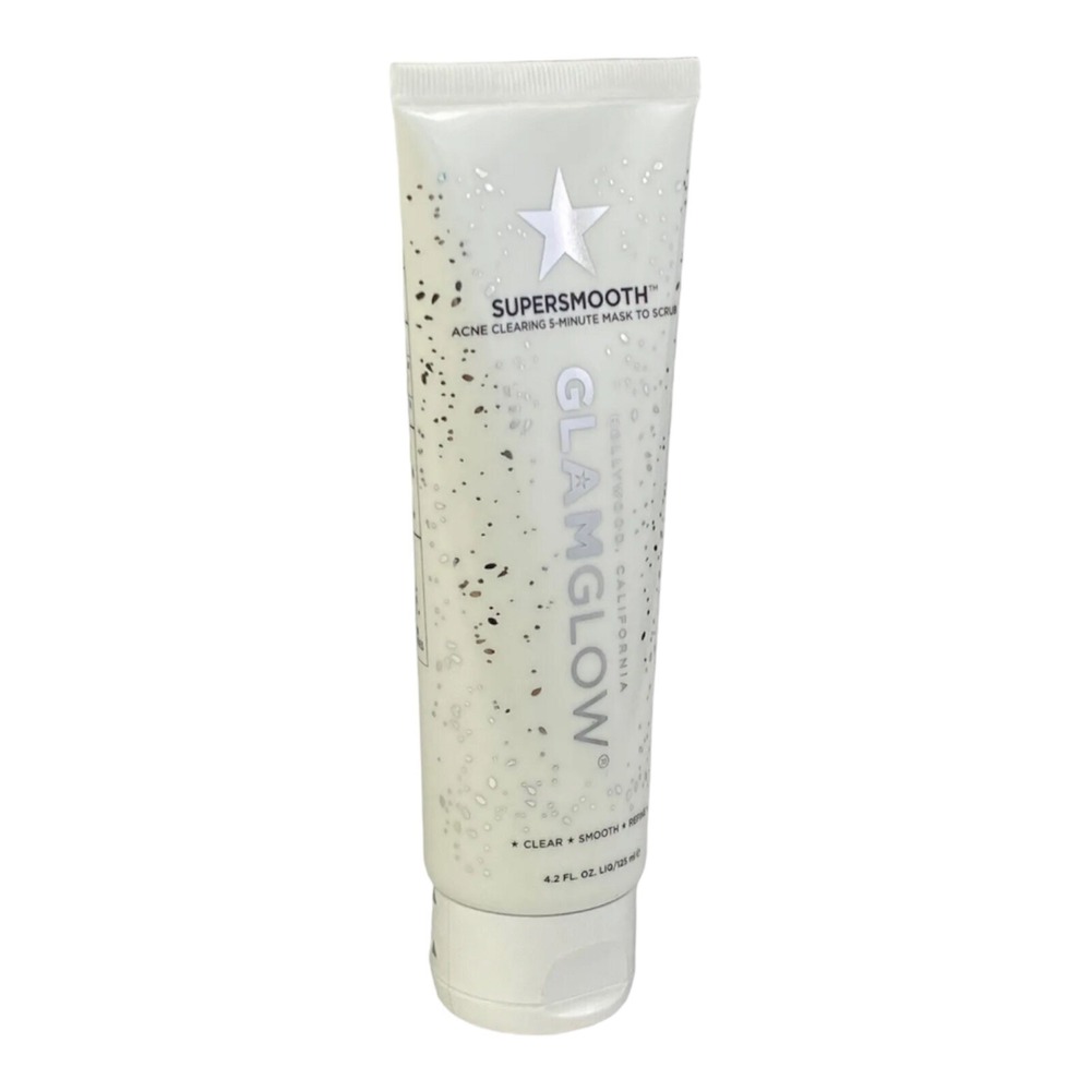 GLAMGLOW Supersmooth Blemish Clearing 5-Minute Mask to Scrub 4.2oz - NWOB